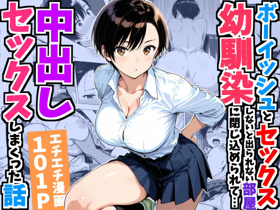【濃厚同人誌】【サンプル無料】ボーイッシュ幼馴染と「セックスしないと出られない部屋」に閉じ込められて…中出しセックスしまくった話【d_752967】徹底レビュー｜無料サンプル・価格・詳細まとめ